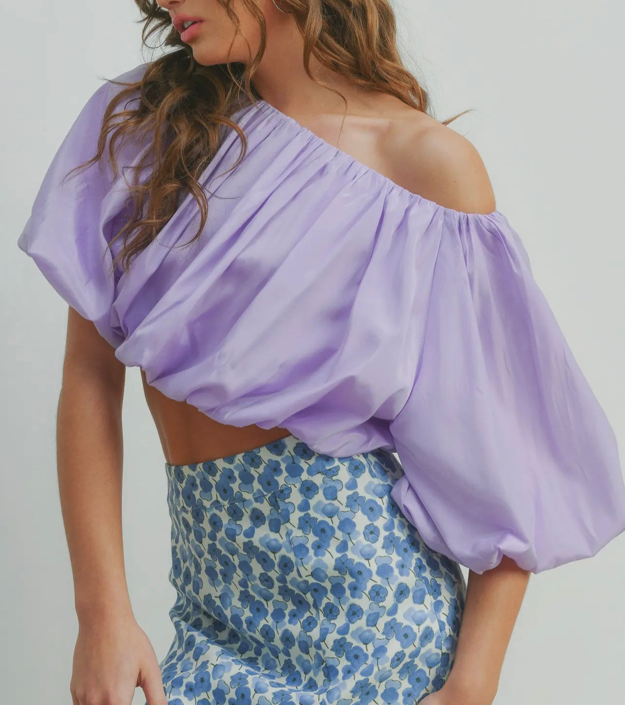 Purple Off The Shoulder