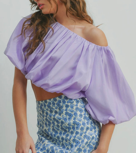 Purple Off The Shoulder